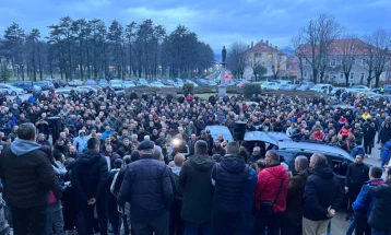 Protest građana povodom oslobađajuće presude za ubistvo Mrdaka i pljačke Pošte