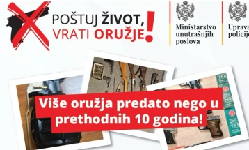 Za dva mjeseca predato više oružja nego u proteklih deset godina