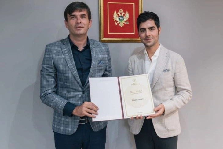 Karadagliću priznanje za promociju crnogorske kulture u svijetu