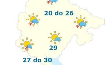 Sjutra do 30 stepeni