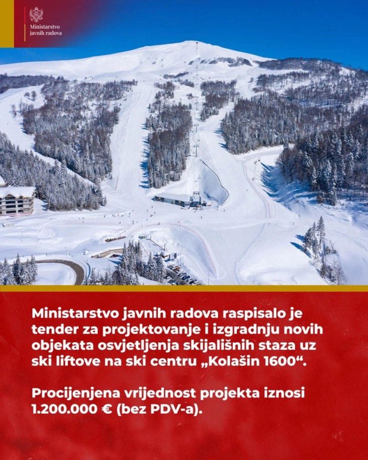 Javna nabavka za moderne objekte za osvjetljenje skijališnih staza