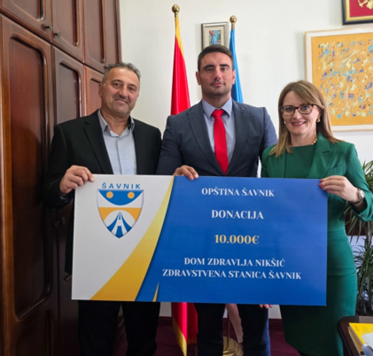 Opština Šavnik donirala deset hiljada EUR za opremanje Zdravstvene stanice