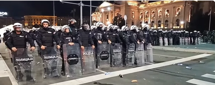 Tenzije na protestu u Beogradu 