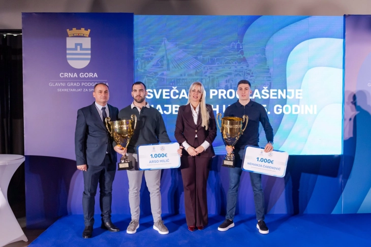 Čađenović i Milić sportisti Podgorice, Budućnost Bemaks i S3 najbolji klubovi, Stanišić trener godine