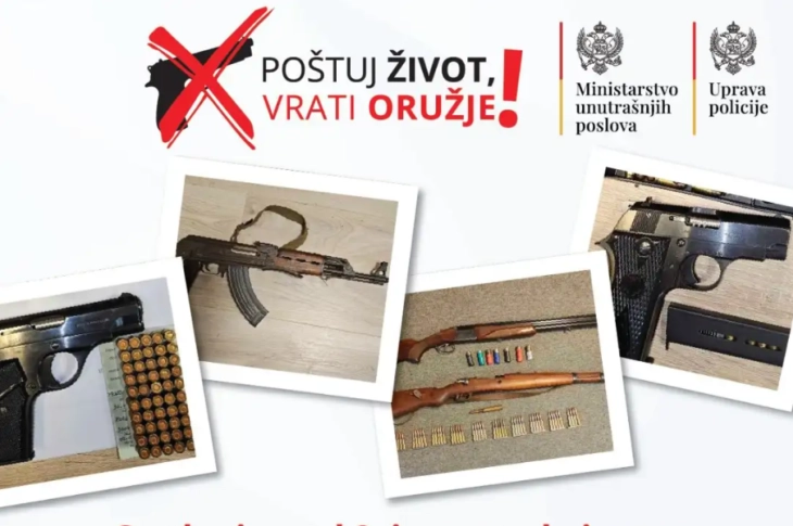 Građani prošle godine predali preko četiri hiljade komada oružja 