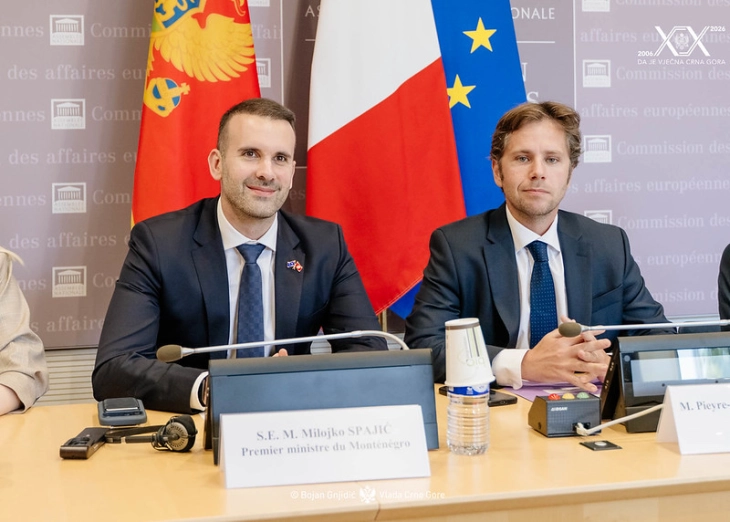 Spajić: Podrška parlamenta Francuske ključna za ratifikaciju pristupnog ugovora Crne Gore (ažurirano)