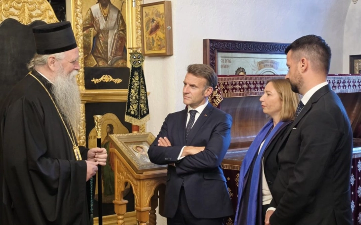 Makron posjetio Cetinjski manastir