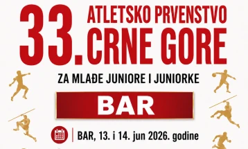 Ekipno atletsko prvenstvo za vikend u Baru