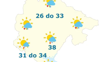 Sjutra promjenljivo, od sredine dana ponegdje kiša i pljuskovi