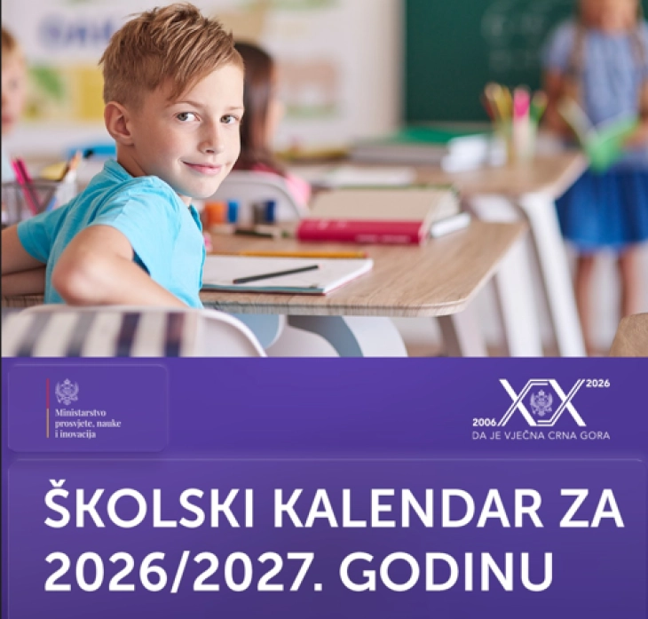 MPNI: Donijet novi školski i predškolski kalendar za 2026/2027. godinu