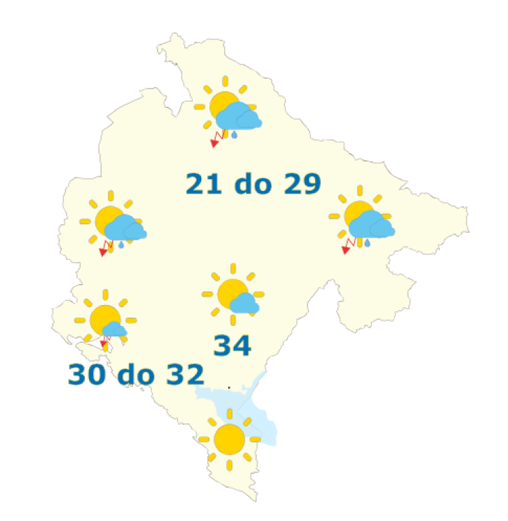 Danas pretežno sunčano, do 34 stepena