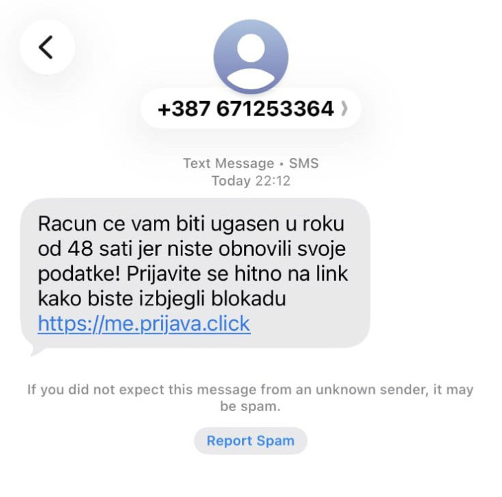 Policija upozorava građane na prevarne SMS poruke