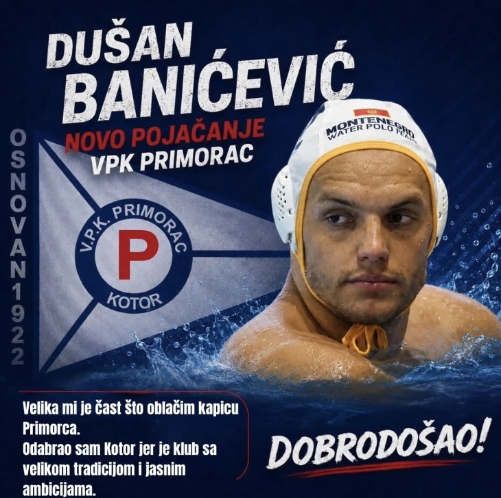 Banićević pojačao Primorac