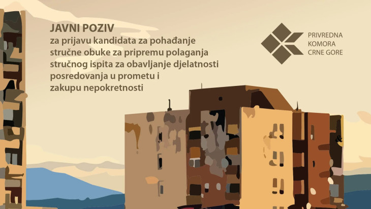 Prijave za obuku za obavljanje posredovanja u prometu i zakupu nepokretnosti