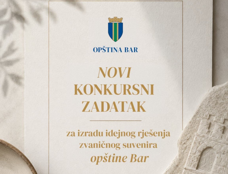 Opština Bar raspisala novi konkurs za izradu idejnog rješenja zvaničnog suvenira