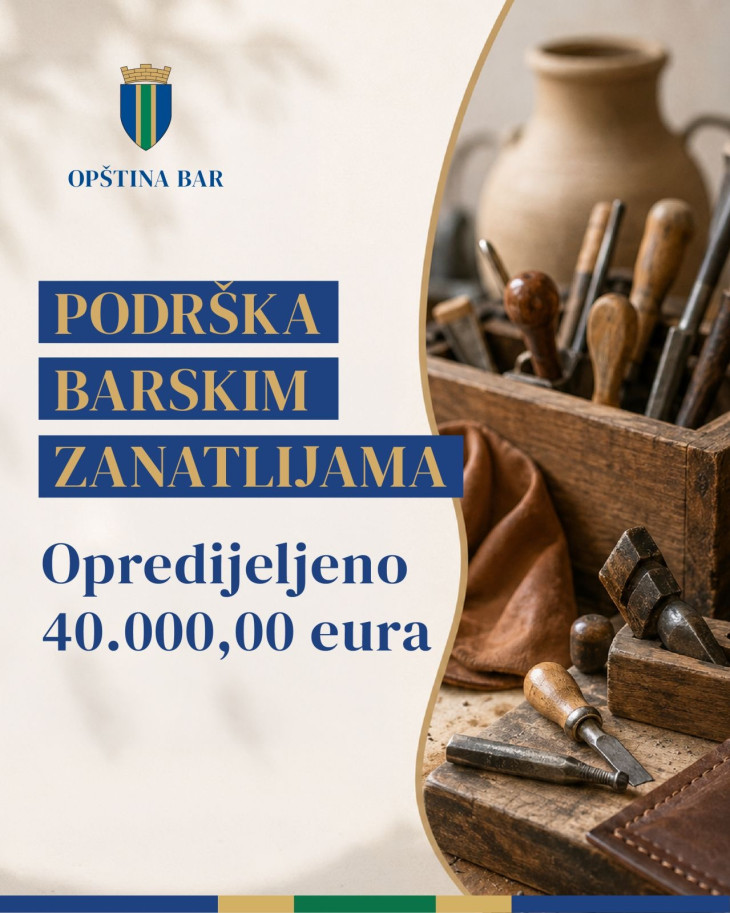 Novi ciklus podrške barskim zanatlijama